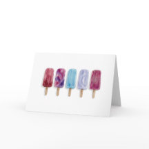 Picolés pintura aquarela artes de verão vibes