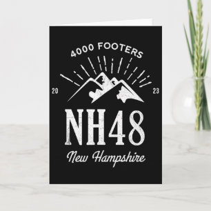 Cartão Picos de New Hampshire de 4.000 pés Nh48 Hiking