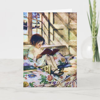 Cartão Picture Books em inverno por Jessie Willcox Smith