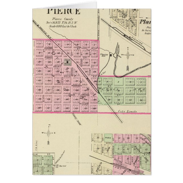 Cartão Pierce (Nebraska) (Frente)