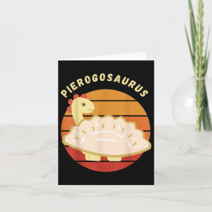 Cartão Pierogi Polonês Pierogosaurus Polônia Bolinhos Pie
