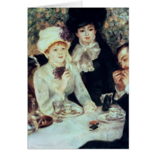 Cartão Pierre A Renoir O fim do almoço