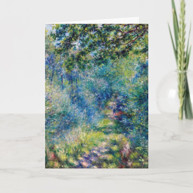 Cartão Pierre-Auguste Renoir - Caminho na Floresta (Frente)