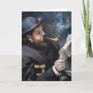 Cartão Pierre-Auguste Renoir - Claude Monet Lendo
