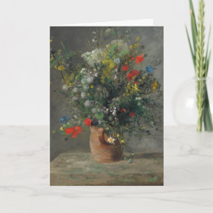 Cartão Pierre-Auguste Renoir - Flores em um Vaso 1866