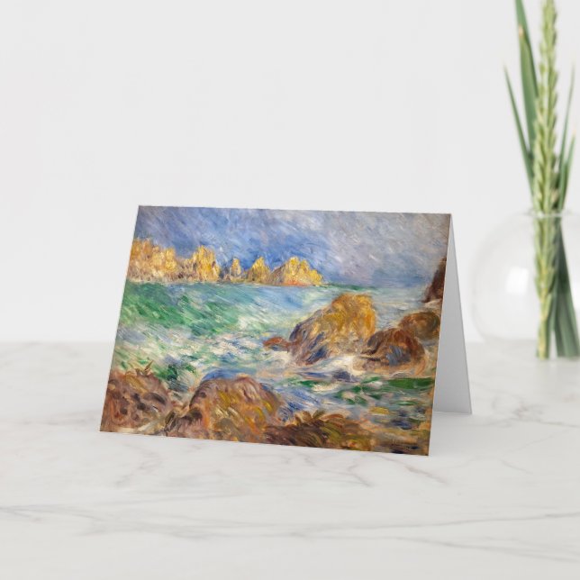 Cartão Pierre-Auguste Renoir - Marine, Guernesey (Frente)