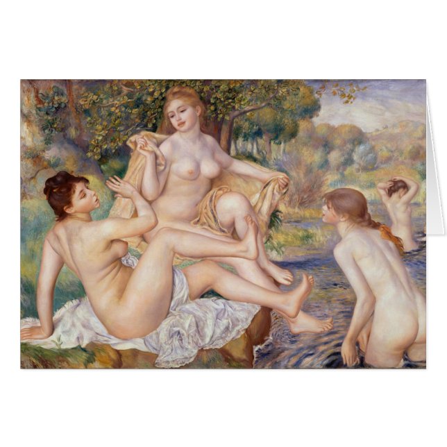 Cartão Pierre-Auguste Renoir The Large Bathers CC0445 (Frente Horizontal)