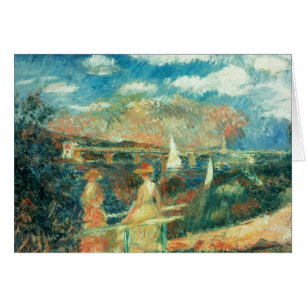 Cartão Pierre bancos de Renoir um   do Seine em