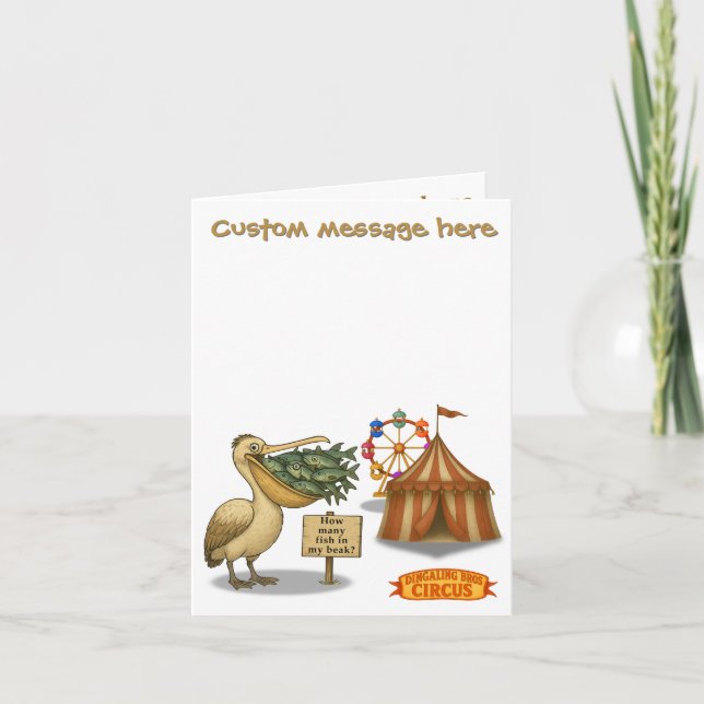 Cartão Pierre pelican's brilliant beak (Frente)