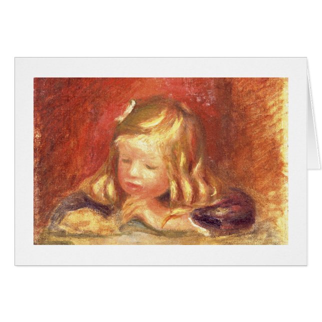 Cartão Pierre um Coco de Renoir | na mesa (Frente Horizontal)