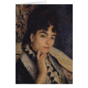 Cartão Pierre um retrato de Renoir da Sra. Alphonse