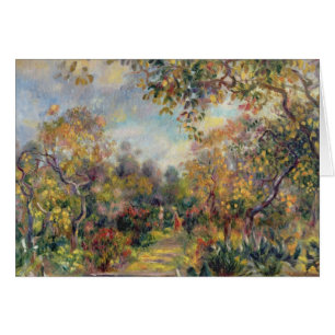 Cartão Pierre uma paisagem de Renoir em Beaulieu