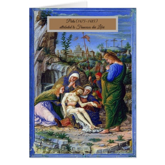 Cartão Pieta de Jesus Cristo (Frente)