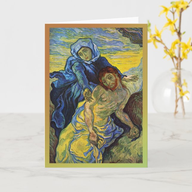 Cartão Pietà, Vincent van Gogh (Flor Amarela)