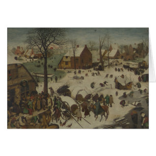Cartão Pieter Bruegel a pessoa idosa - numeração em