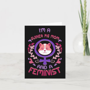 Cartão Pig Mãe Oferece Feminismo Fúria Feminista