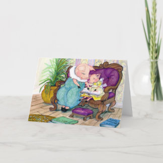 Cartão Pig mama e cópia Clara