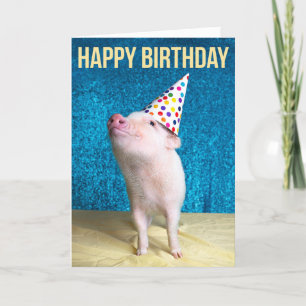 Cartão Pig Out Birthday Card