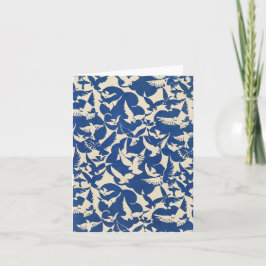 Cartão Pigeons in white and blue Rijksmuseum Amsterdam