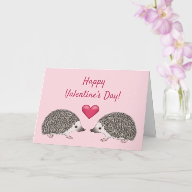 Cartão Pigmeus Africanos Hedgehogs - Feliz dia de os namo (Orquídea)