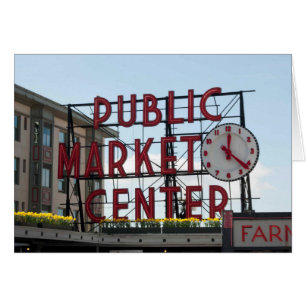 Cartão Pikes Market em Seattle, WA