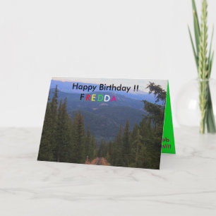 Cartão Pike's Peak Birthday Card