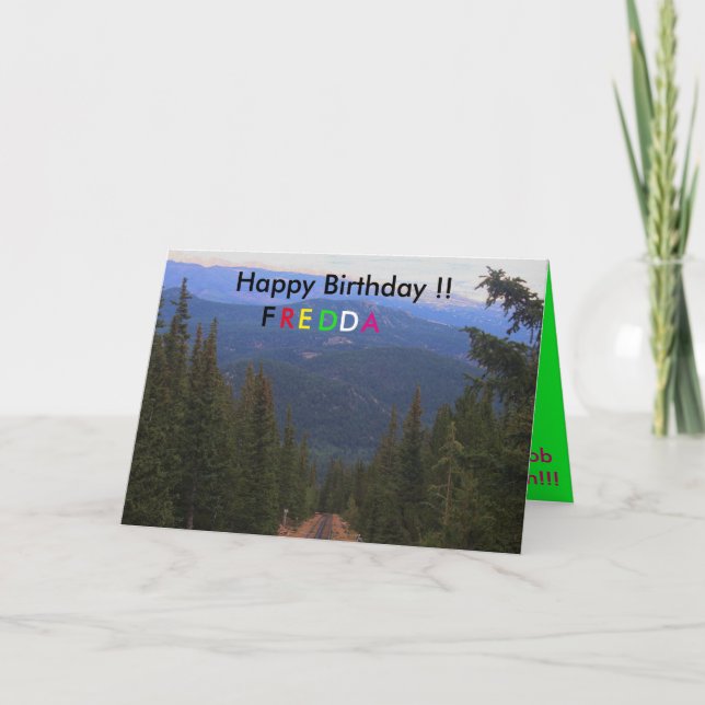 Cartão Pike's Peak Birthday Card (Frente)