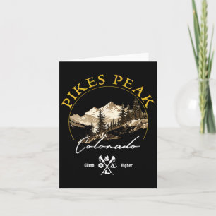 Cartão Pikes Peak Retro Vintage Roupa - Pikes Peak Souv