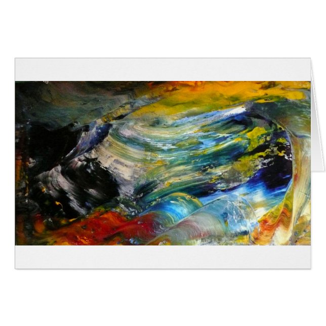 Cartão Pilha abstrata da tempestade (Frente Horizontal)