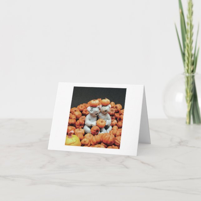 Cartão Pilha de Abóboras - Ratos (Frente)