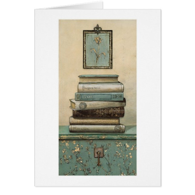 Cartão pilha de livros (Frente)