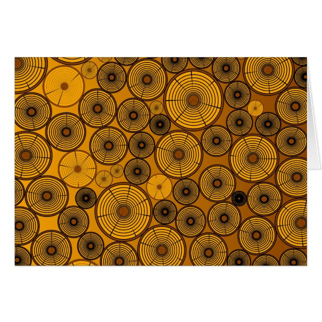 Cartão Pilha de madeira (Frente Horizontal)