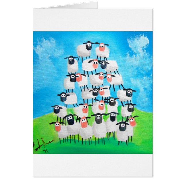 Cartão Pilha dos carneiros (Frente)