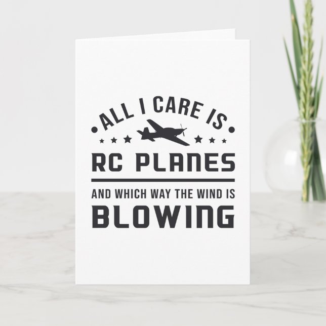 Cartão Piloto de aeronave de avião RC Tudo o que me inter (Frente)