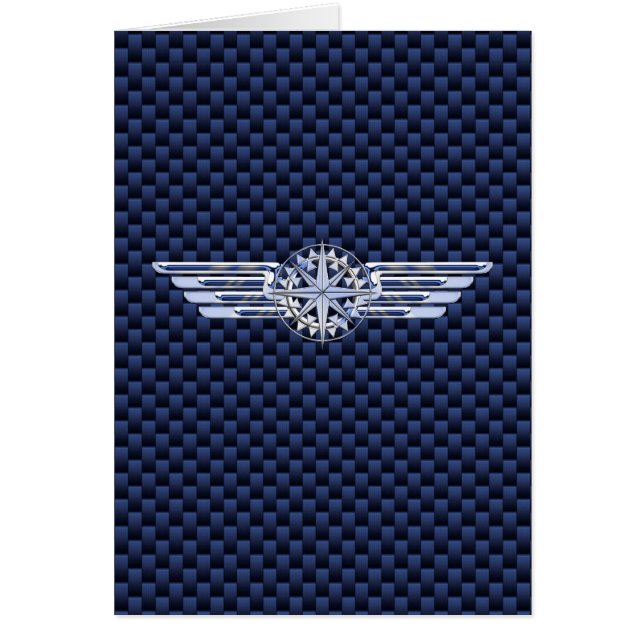 Cartão Piloto De Ar Geral Cromo Como Asas Compulsão (Frente)