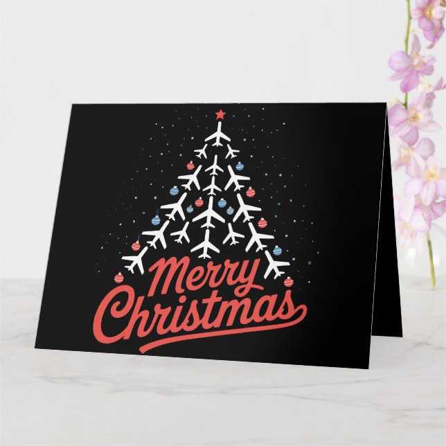 Cartão Piloto de árvore de Natal de avião (Orquídea)