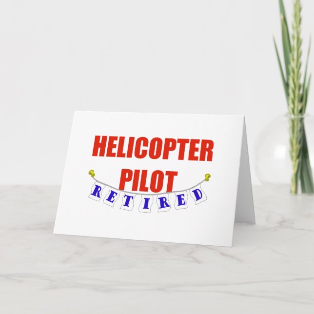 CARTÃO PILOTO DE HELICÓPTERO REFORMADO (Frente)