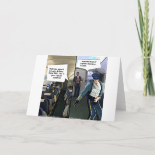 Cartão Piloto de hipster engraçado