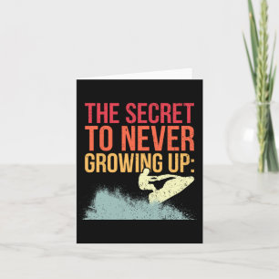 Cartão Piloto de Jet Ski Eu Nunca Cresço Eu Jet Sk