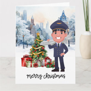 Cartão Piloto Natal de Nova Iorque