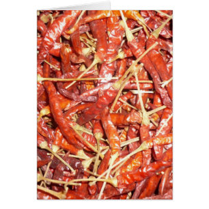 Cartão pimenta seca vertical