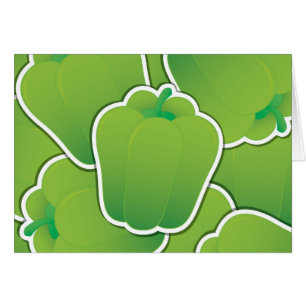 Cartão Pimenta verde-funfa