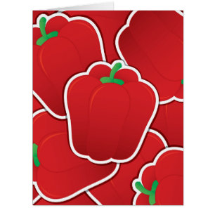 Cartão Pimenta vermelha-funfa