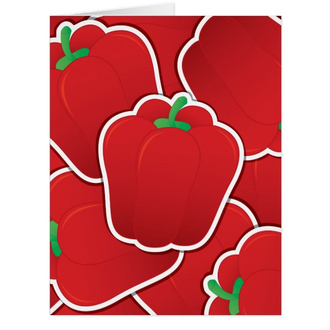 Cartão Pimenta vermelha-funfa (Frente)