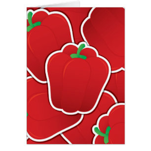 Cartão Pimenta vermelha-funfa