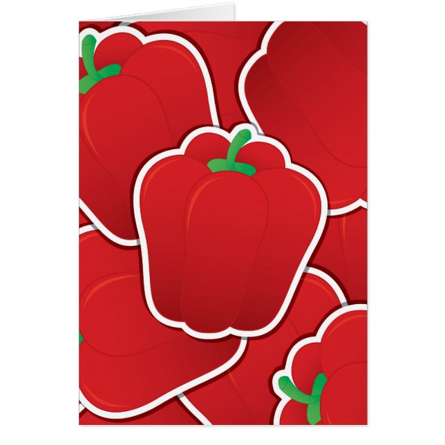 Cartão Pimenta vermelha-funfa (Frente)