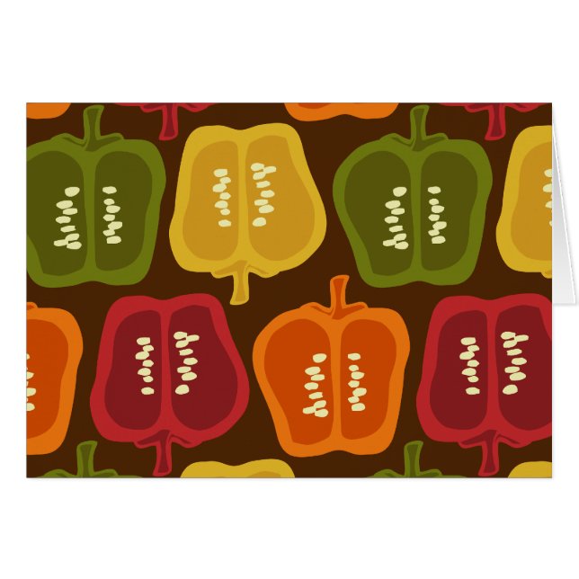 Cartão Pimentas de Bell (Frente horizontal)