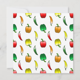 Cartão Pimentões-de-bélula e pimentões longos doces