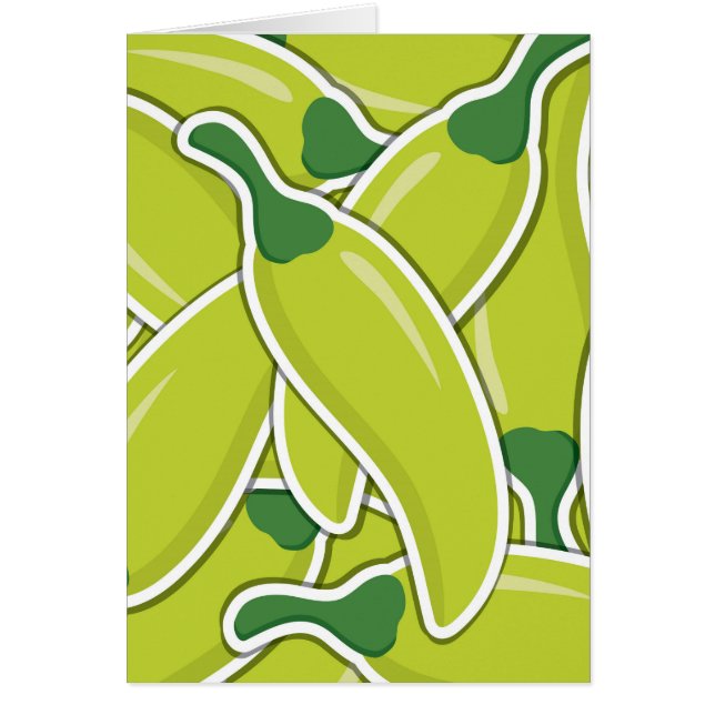 Cartão Pimentões-pimentões verdes e crus (Frente)