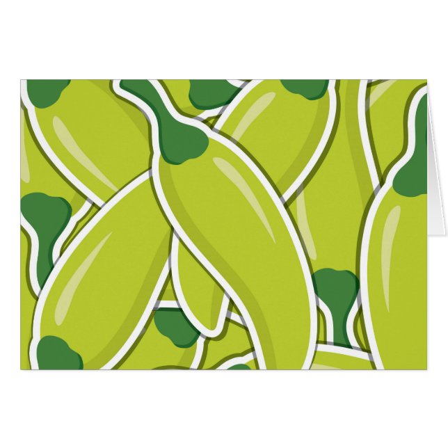 Cartão Pimentões-pimentões verdes e crus (Frente Horizontal)